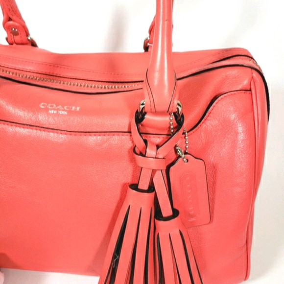 Coach Coral Bowler Hand Bag With Dust Bag - Picture 2 of 16